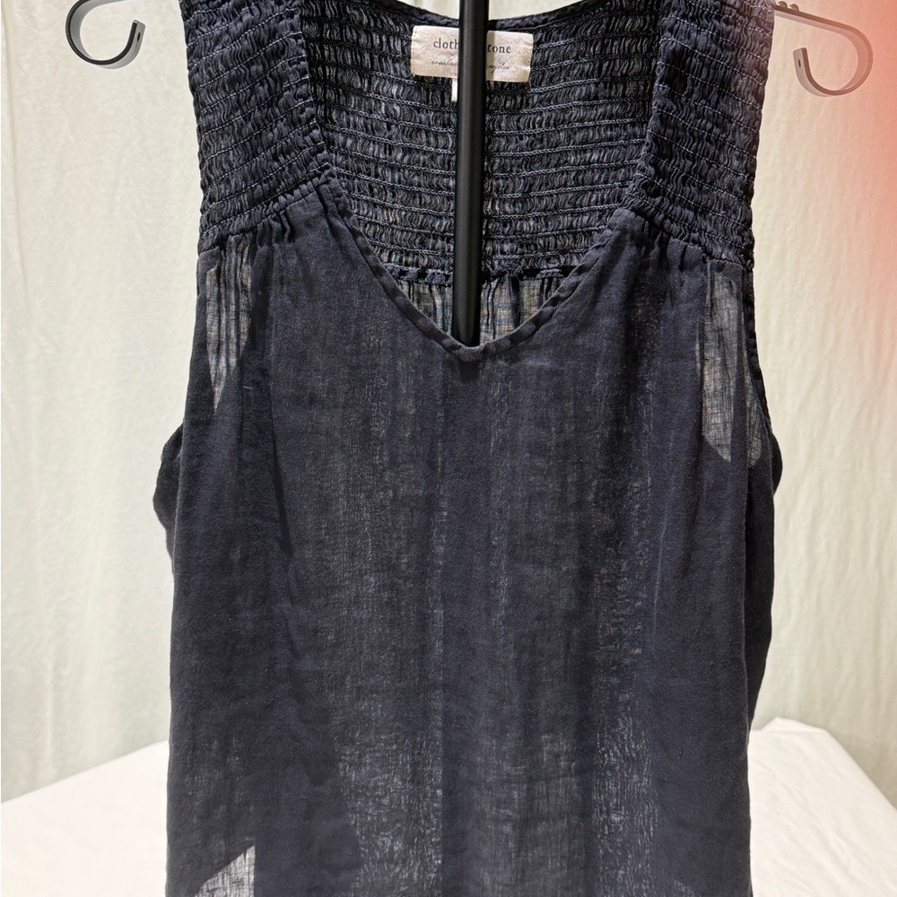 Cloth & Stone Navy Sleeveless Tank Top